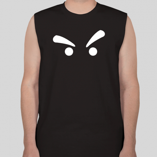 Angry Nerds Records Sleeveless Shirt Black